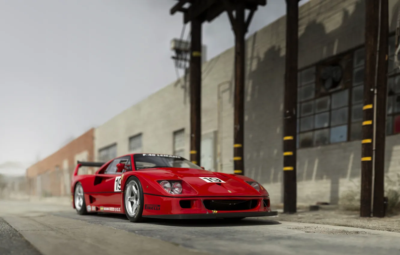 Wallpaper Ferrari, F40, Front View, Ferrari F40 Lm By Michelotto For 