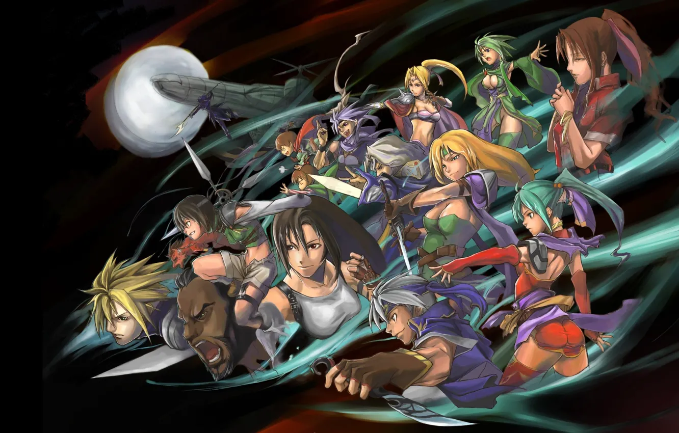 Photo wallpaper the game, anime, Final fantasy, Final fantasy, characters