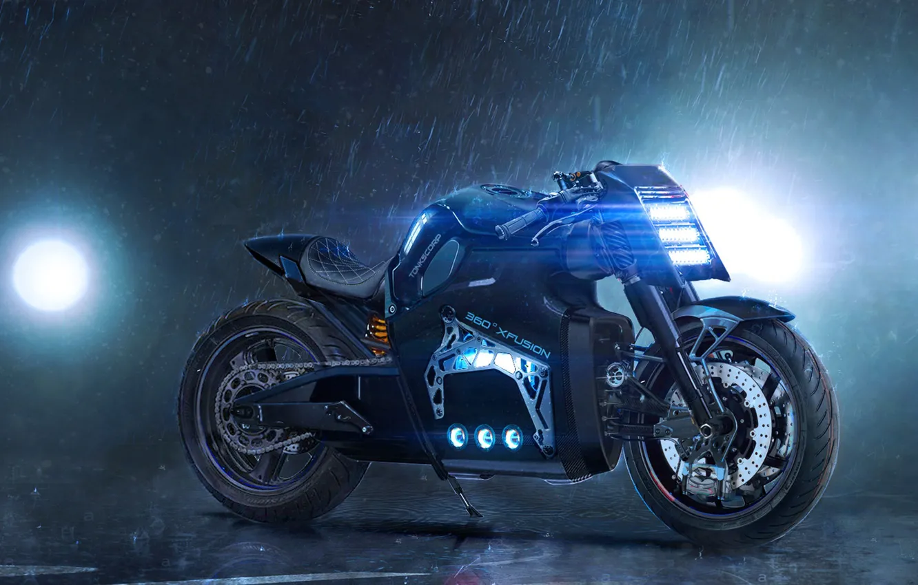 Photo wallpaper Motorcycle, Jason Tonks, CUSTOM COLD FUSION MOTORCYCLE, Bike Concept