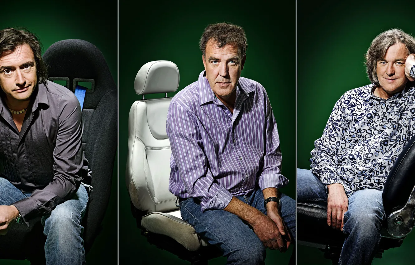 Photo wallpaper Top Gear, Jeremy Clarkson, Richard Hammond, Top Gear, James May