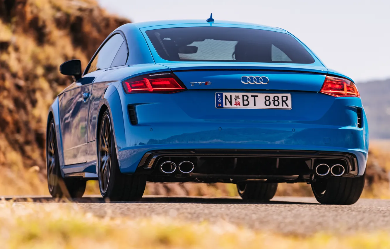 Photo wallpaper Audi, rear view, Audi TTS Coupe, TT