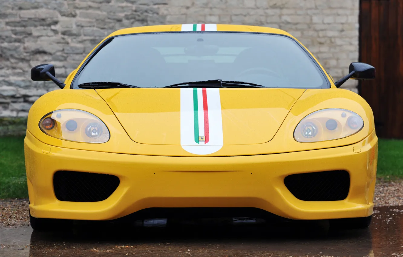 Photo wallpaper Ferrari, front view, 360, Ferrari 360, Challenge Stradale