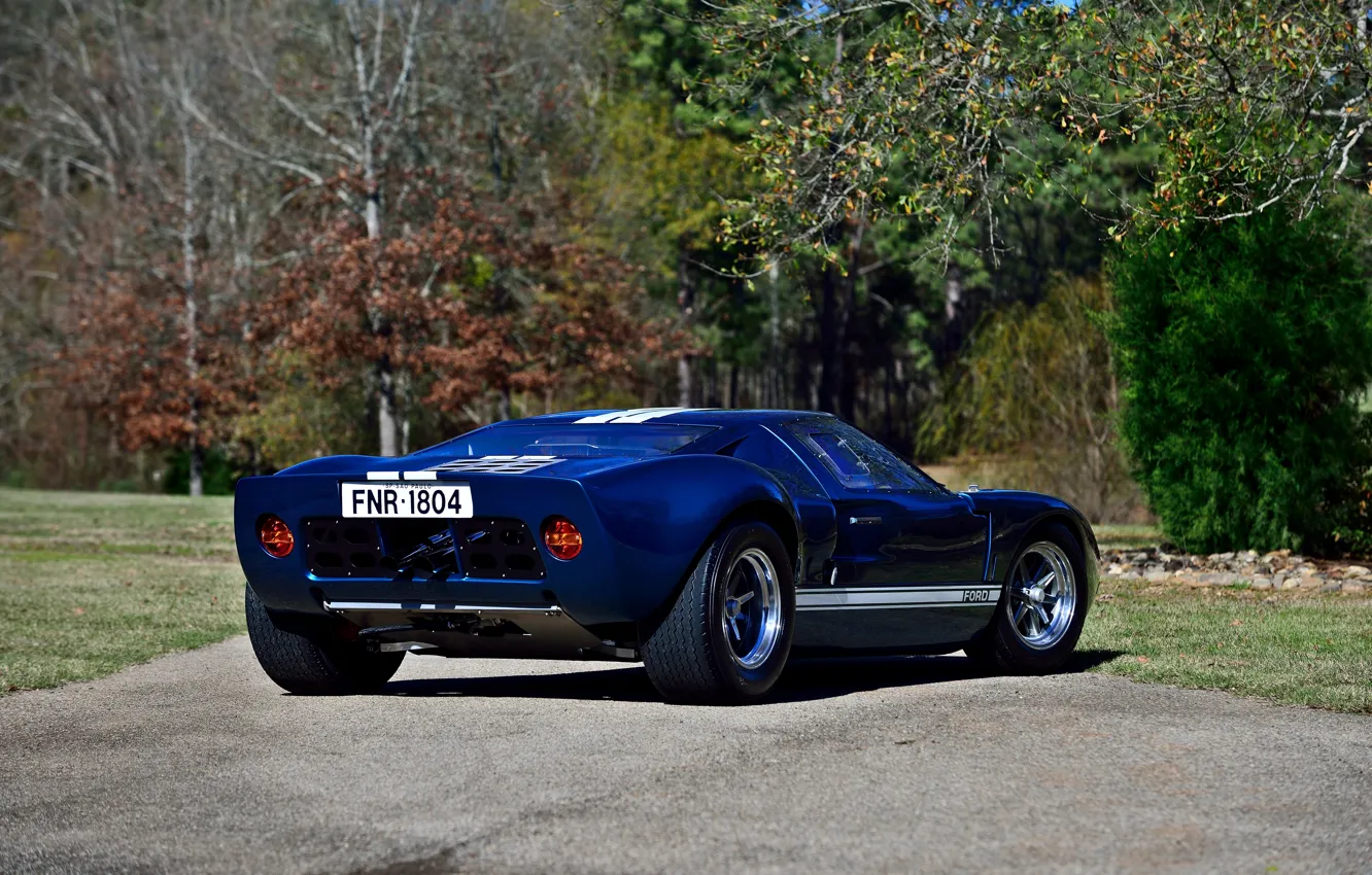 Photo wallpaper Ford, USA, Blue, 1965, GT40