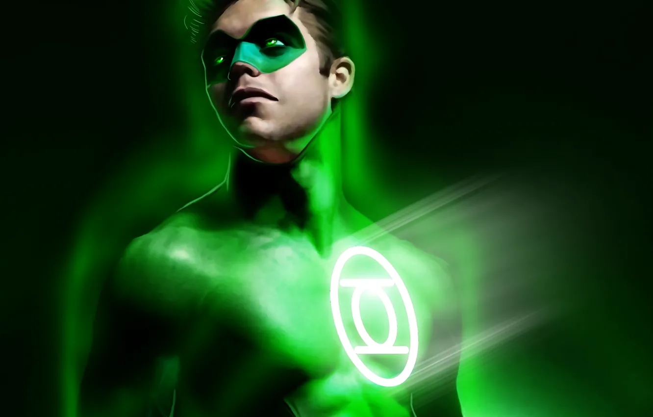 Photo wallpaper mask, art, costume, Green Lantern, green lantern, DC Comics, Hal Jordan