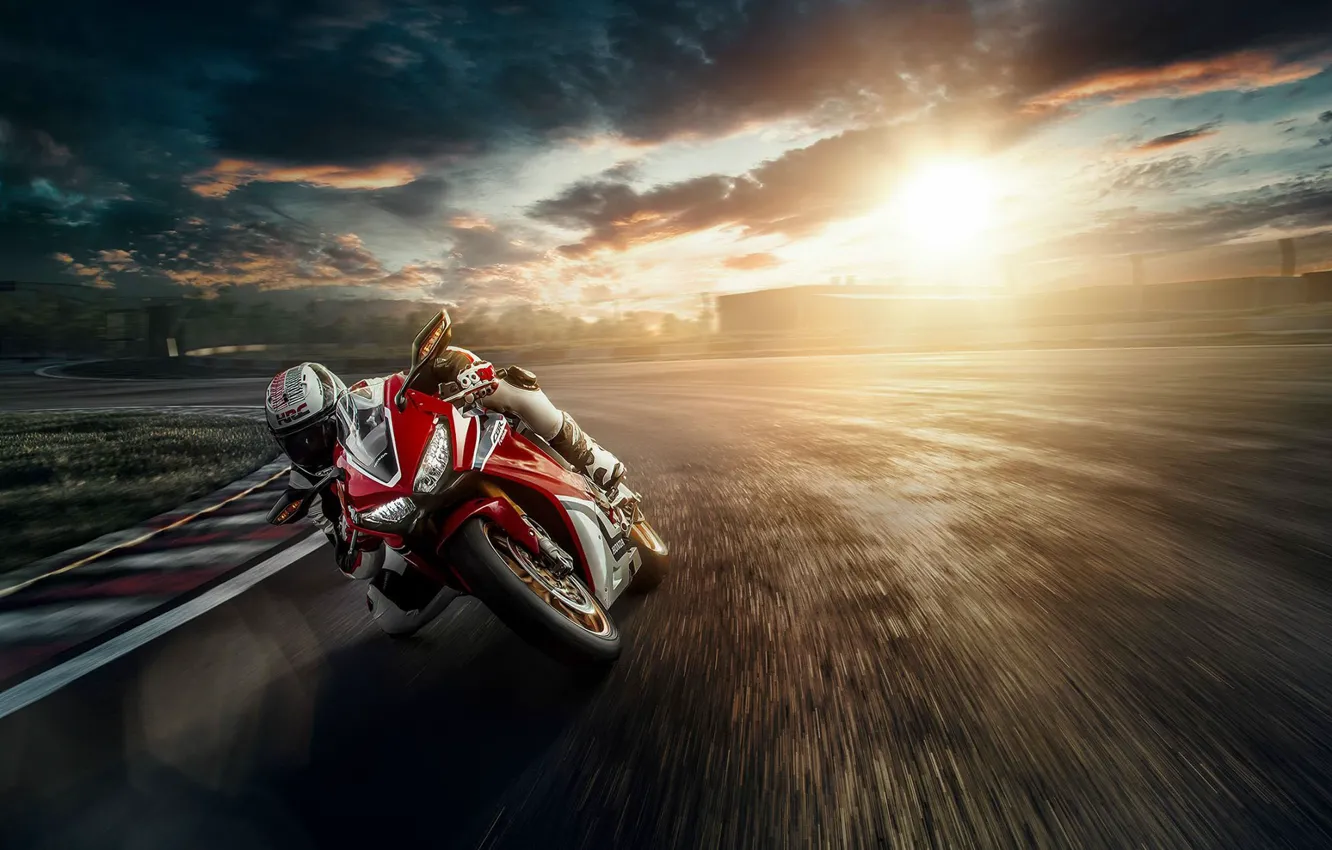Photo wallpaper photo, speed, motorcycle, bike, hondа