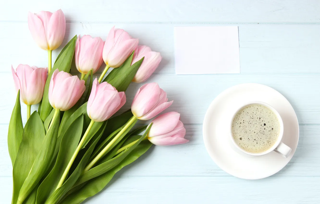 Photo wallpaper love, flowers, romance, bouquet, tulips, love, pink, flowers