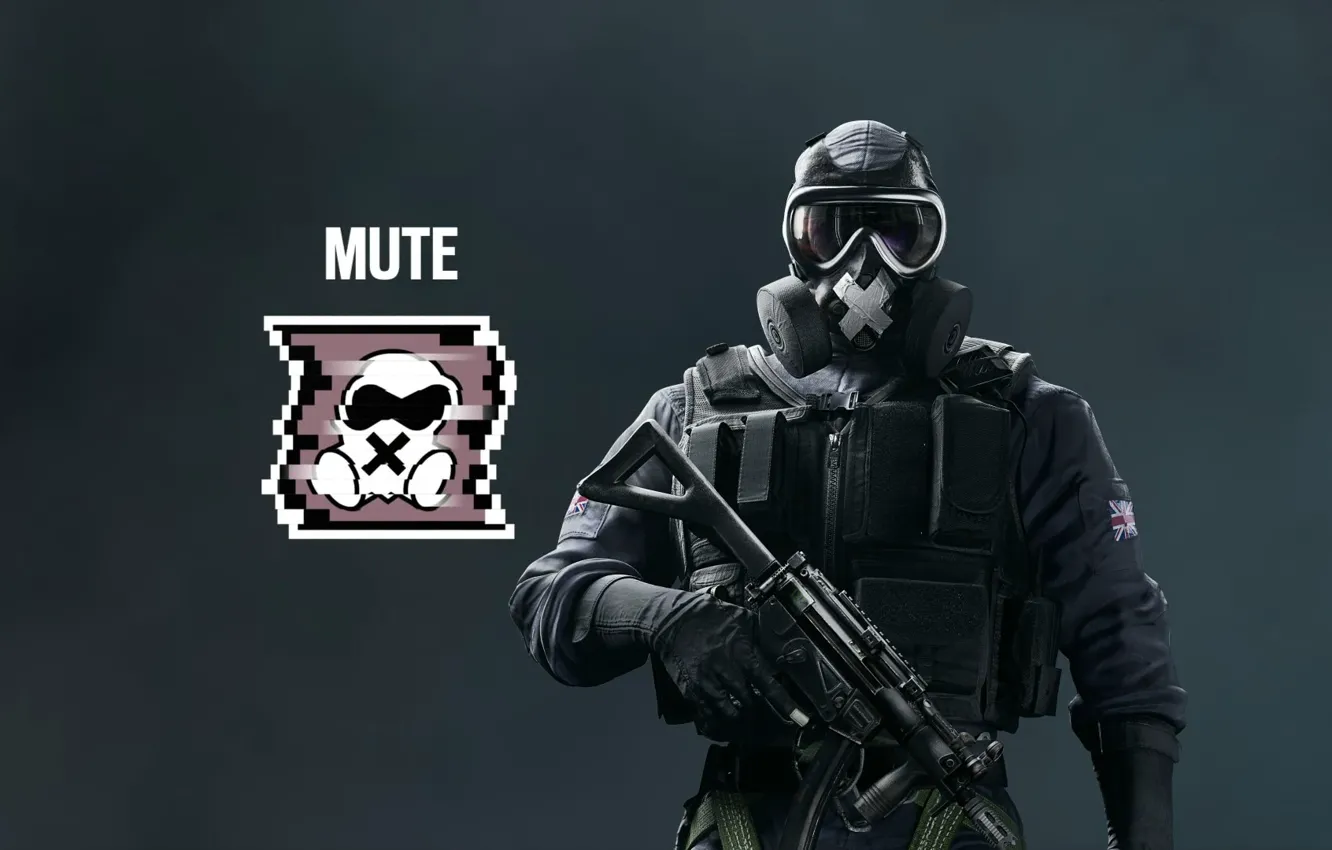 Photo wallpaper Ubisoft, Mute, Tom clancy's rainbow six siege
