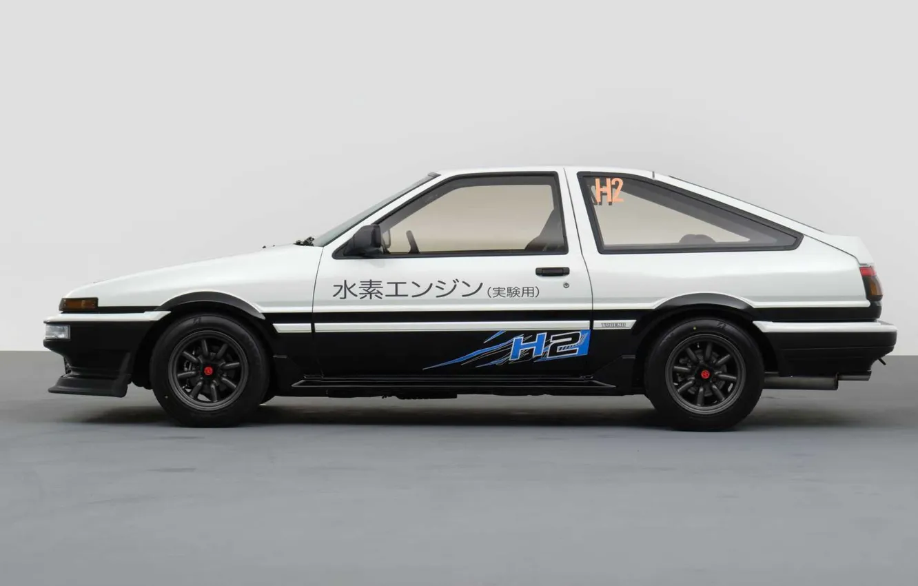 Photo wallpaper Toyota, side view, Toyota, show car, 2023, Toyota AE86 H2
