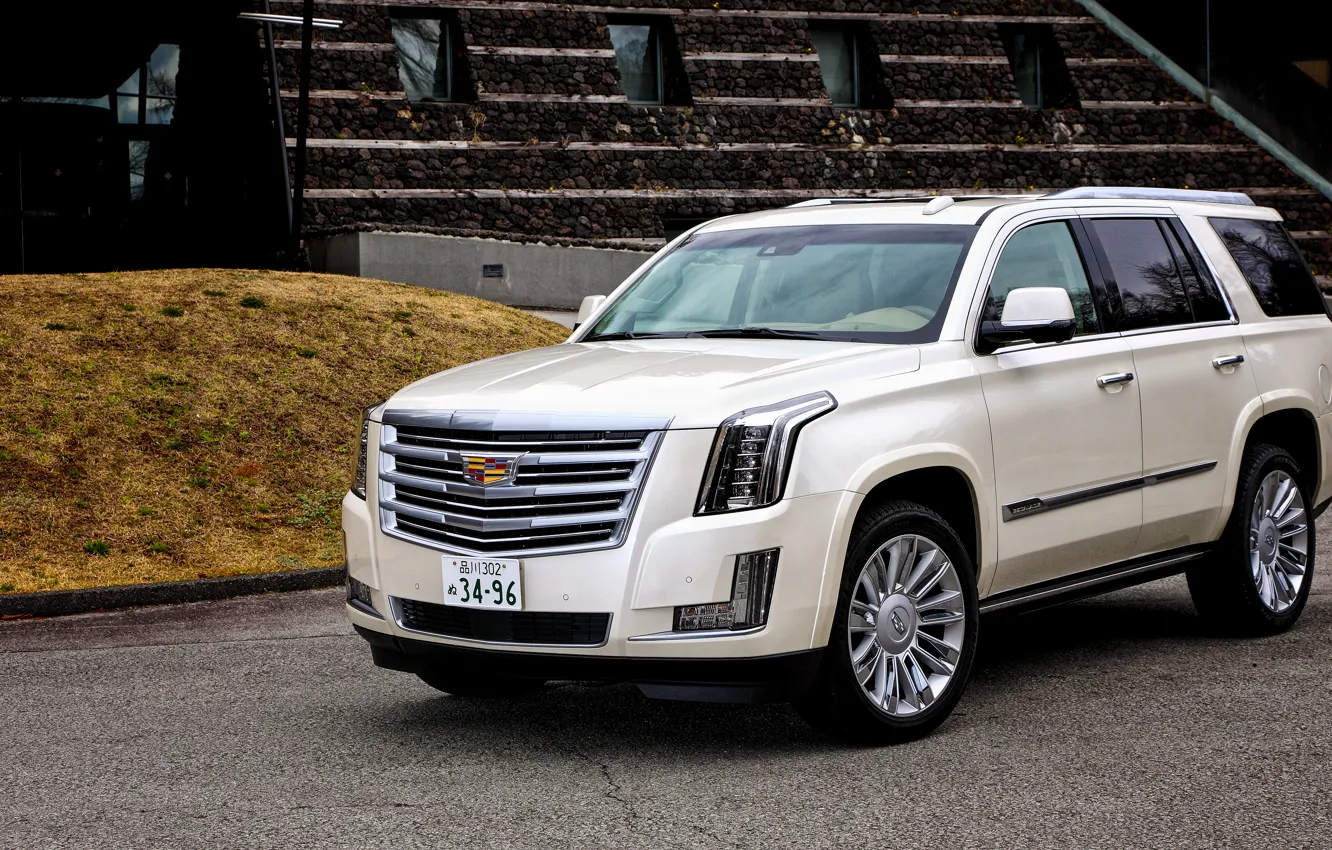 Photo wallpaper Cadillac, Escalade, Cadillac, JP-spec, 2015, Platinum, Escalade