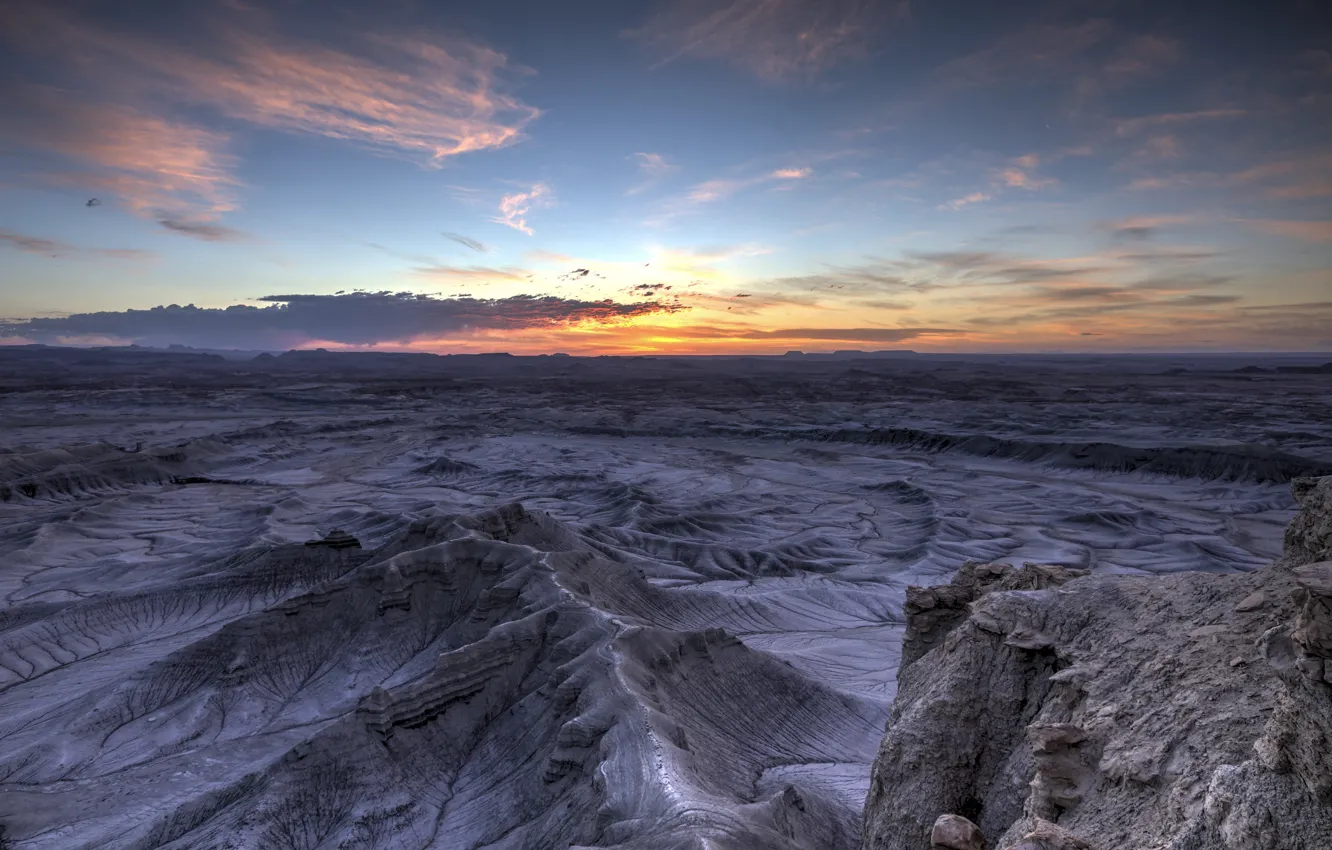 Photo wallpaper rocks, desert, canyon, relief