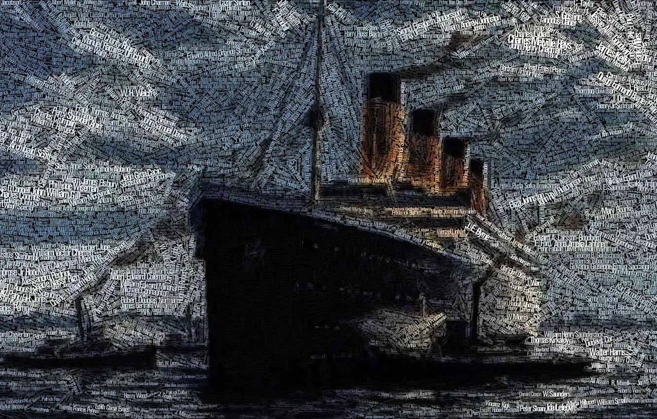 Photo wallpaper figure, tug, Titanic, The ship, liner, Titanic, name, Passenger ship