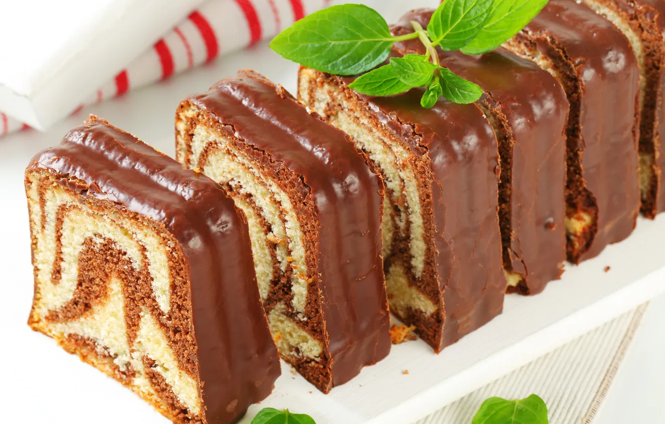 Photo wallpaper chocolate, dessert, cakes, sweet, filling, roll