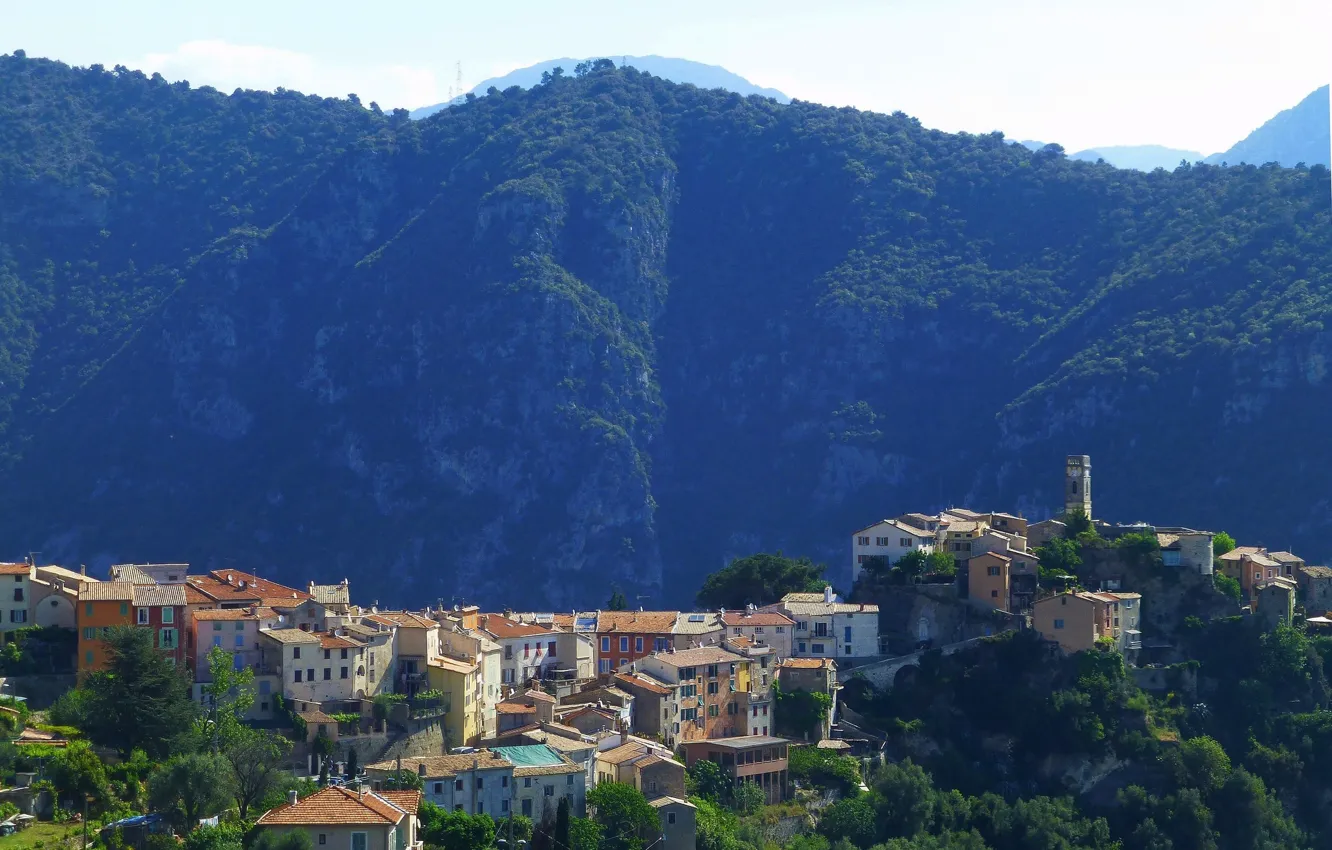 Photo wallpaper mountains, France, home, Benson