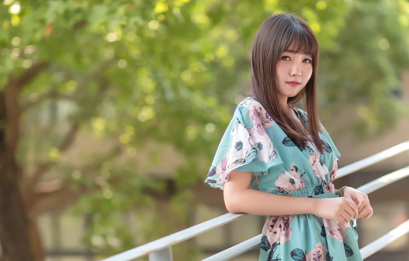 Photo wallpaper girl, Asian, cutie