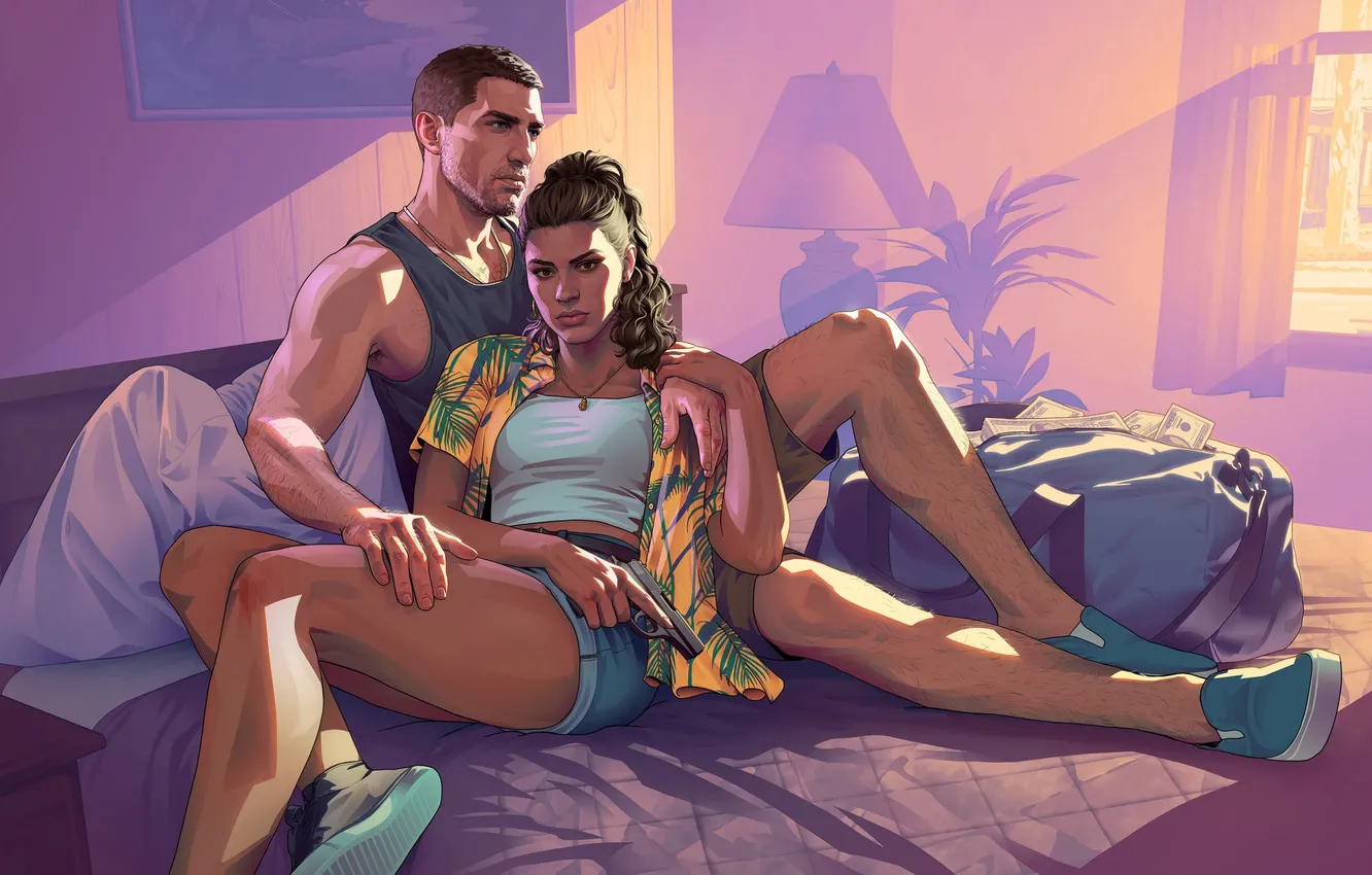 Photo wallpaper the game, logo, logo, Video Game, Grand Theft Auto 6