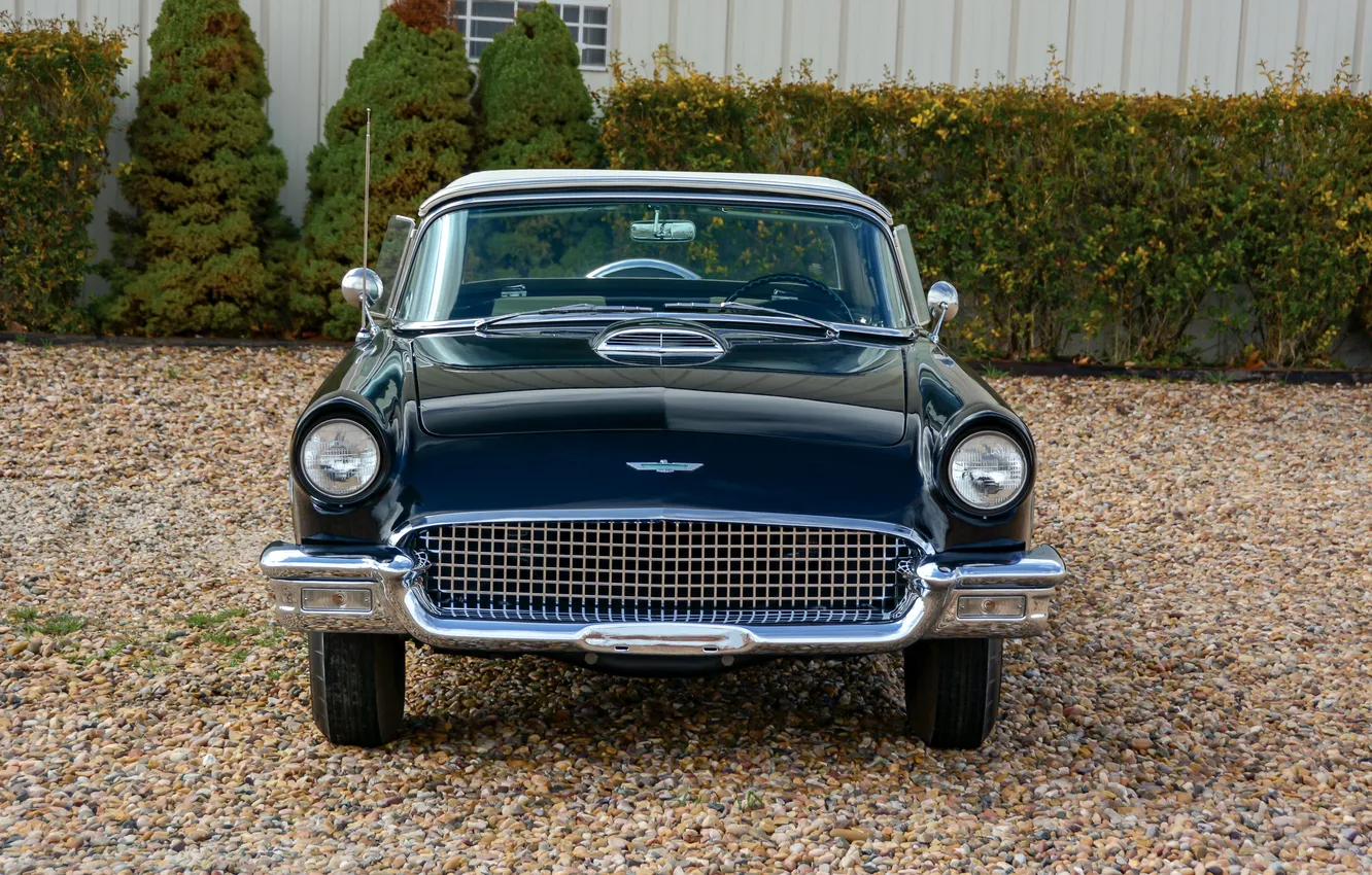 Photo wallpaper Ford, Ford, 1957, retro cars, Thunderbird, Retro Cars, Ford Thunderbird E-Code, E-Code