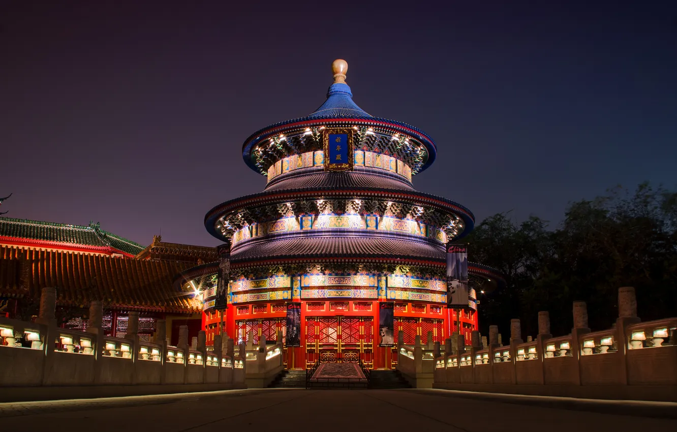 Photo wallpaper China, building, China