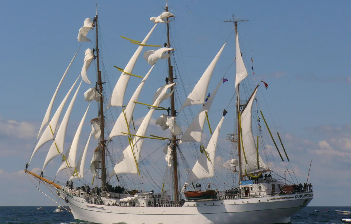 Photo wallpaper ship, sailing, The Navy of Mexico, Cuauhtemos