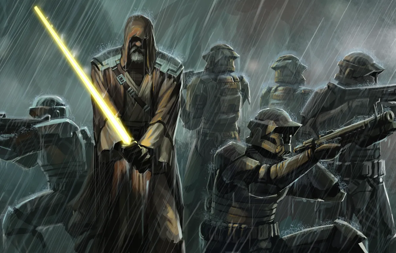 Photo wallpaper fiction, Star Wars, Jedi