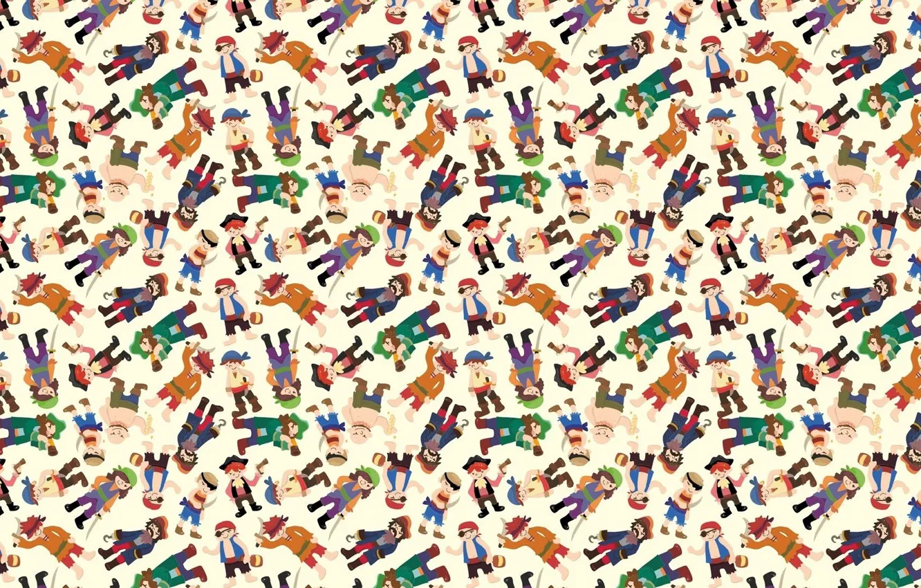 Photo wallpaper background, texture, art, pirate, children's