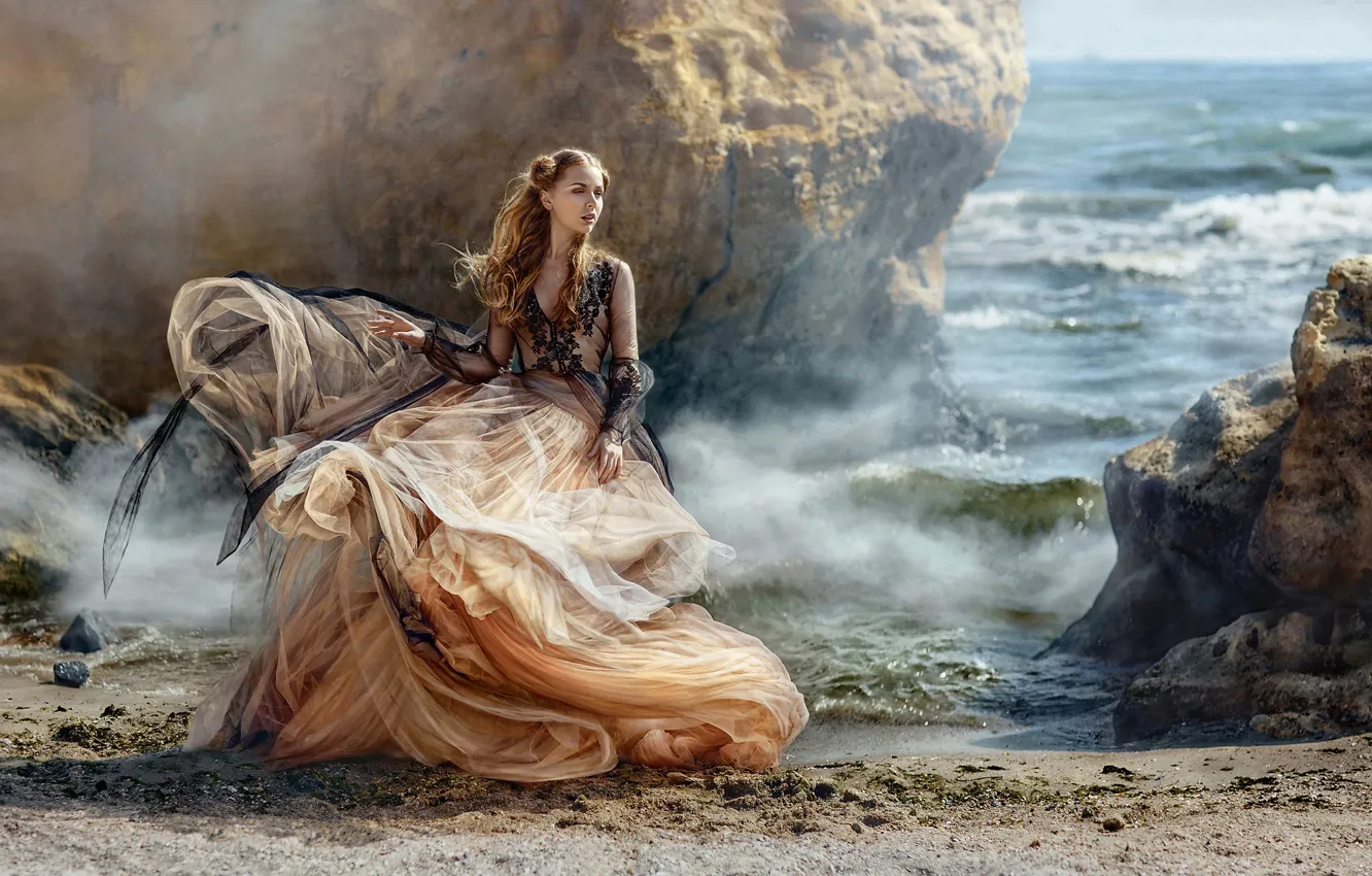 Photo wallpaper beach, photography, retro, art