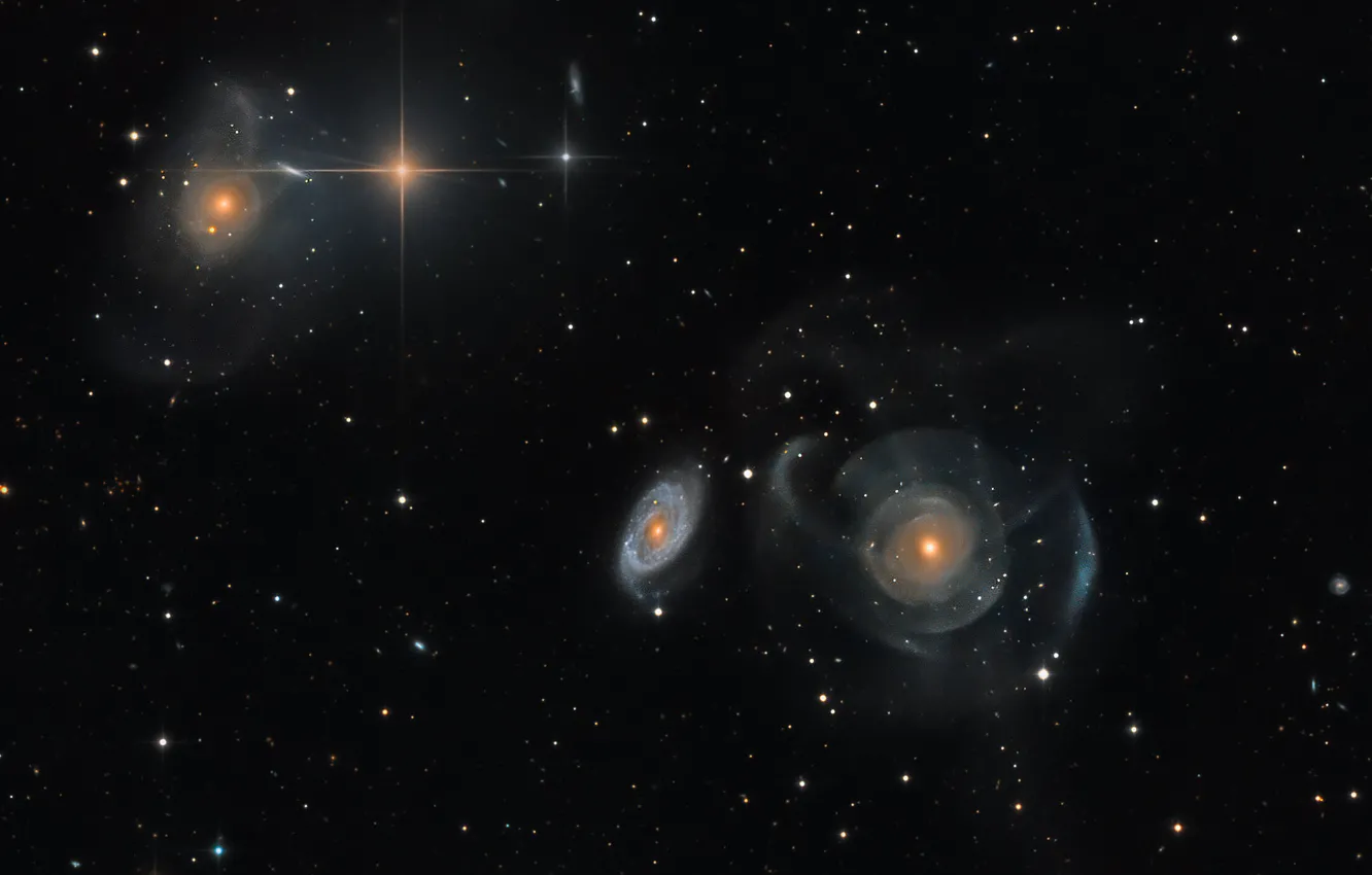 Photo wallpaper stars, stars, galaxy, galaxies, constellation Pisces, constellation Pisces, Martin Pugh, NGC 474