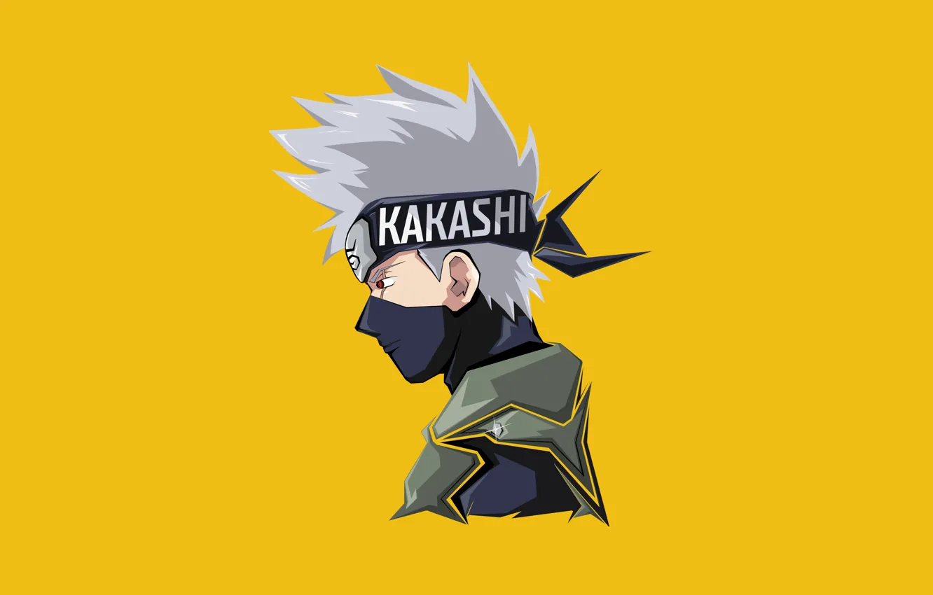 Photo wallpaper minimalism, minimal, art, art, Kakashi Hatake, Kakashi Of Hatake