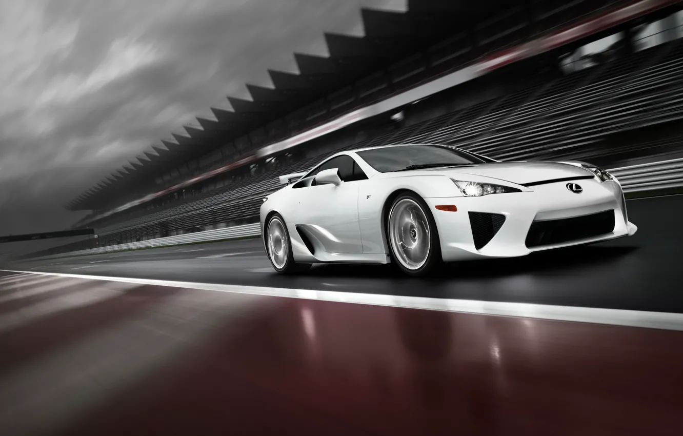 Photo wallpaper car, Lexus, speed, LFA, Lexus LFA