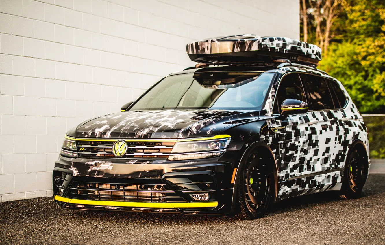 Photo wallpaper Concept, Volkswagen, 2018, Aero, Tiguan, R-Line