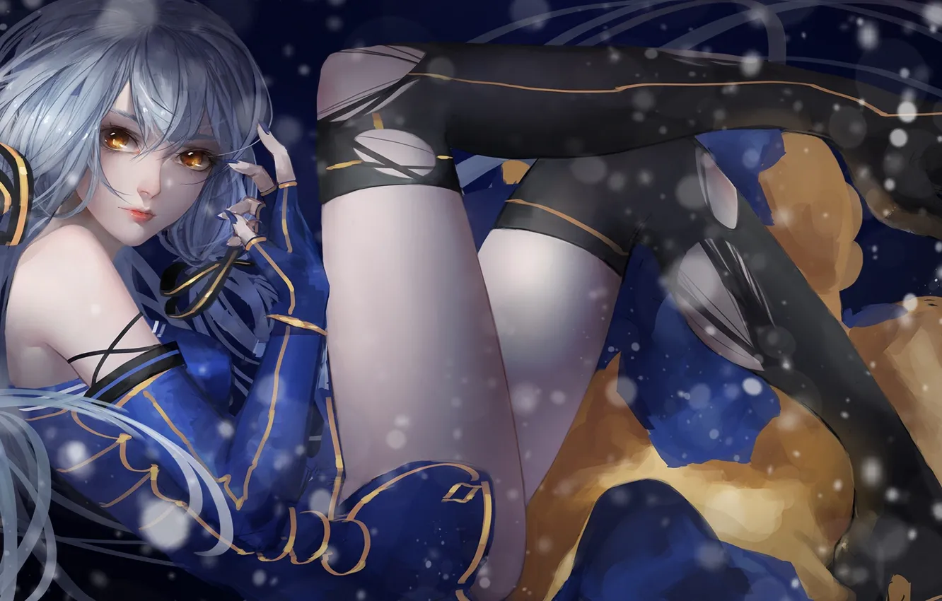 Photo wallpaper girl, stockings, anime, art, vocaloid, vocaloid china, xingchen, g q