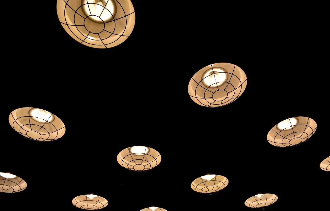 Photo wallpaper light, lamp, shadow