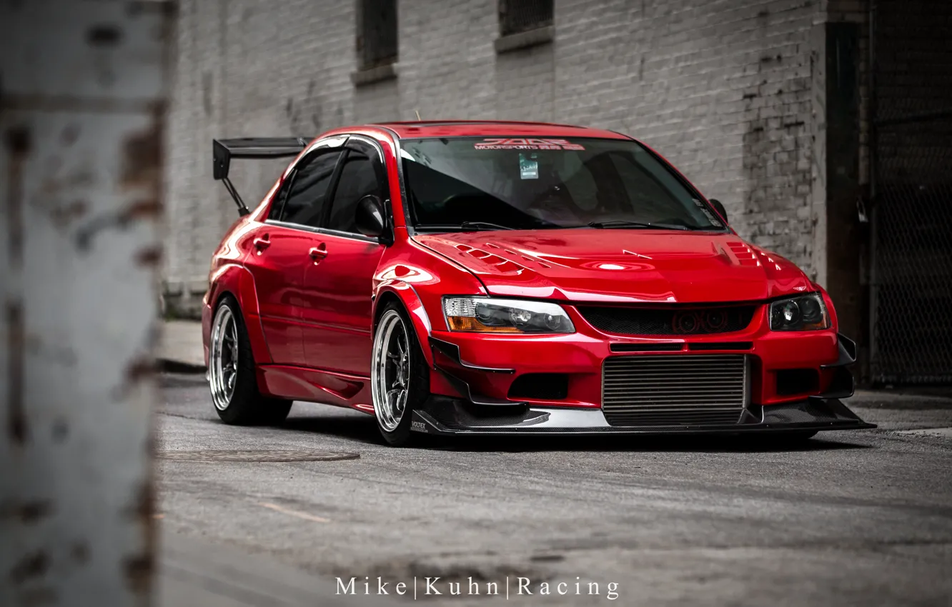 Photo wallpaper mitsubishi, lancer, evolution