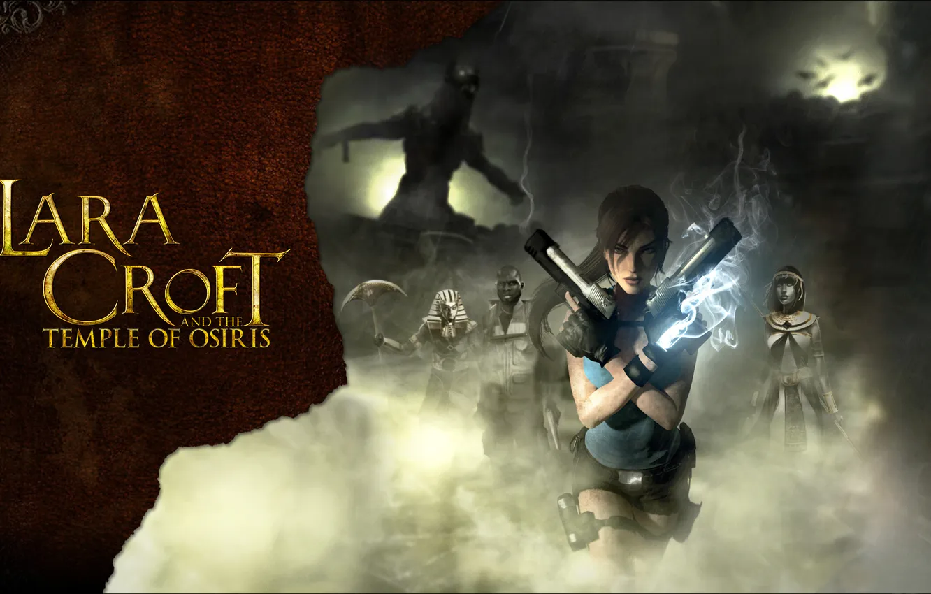 Photo wallpaper guns, lara croft, tomb raider, Lara Croft and the Temple of Osiris