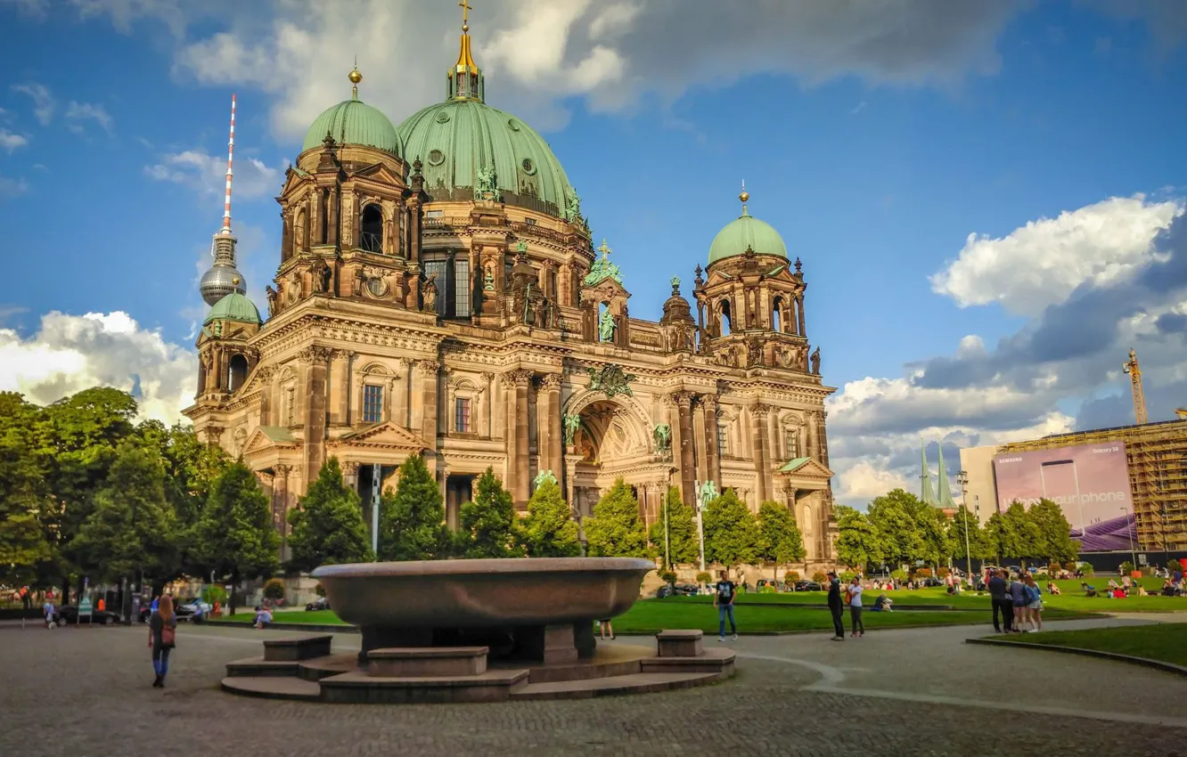 Photo wallpaper the city, Germany, Cathedral, temple, Berlin, Berlin Cathedral