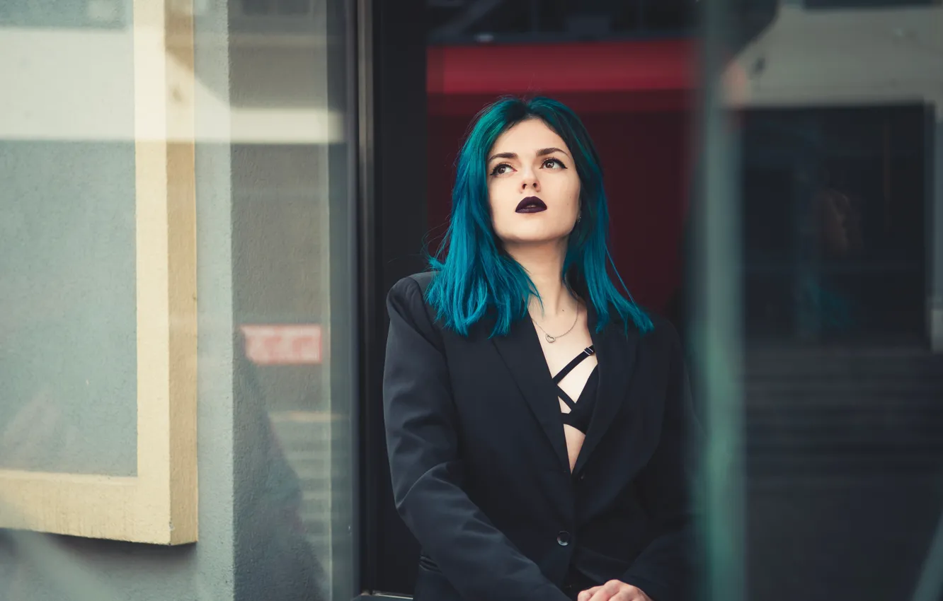 Photo wallpaper look, girl, hair