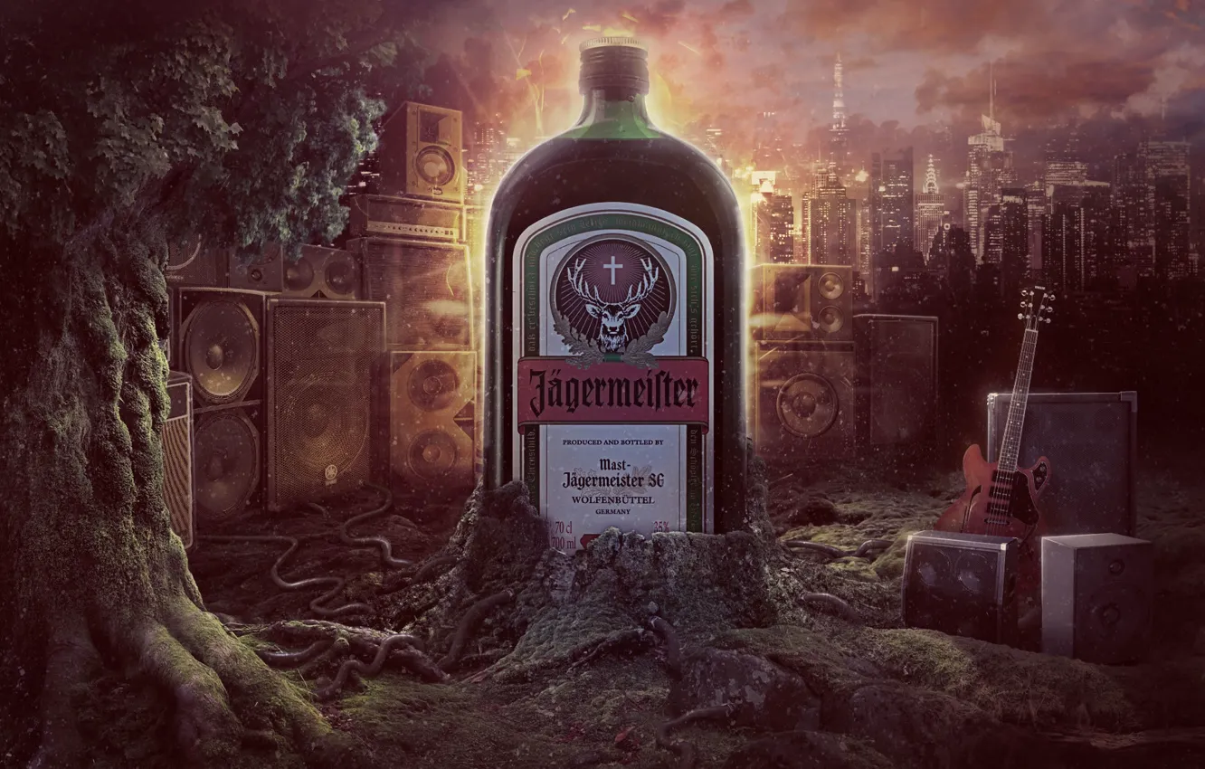 Photo wallpaper jagermeister, liqueur, FIELD.alcohol