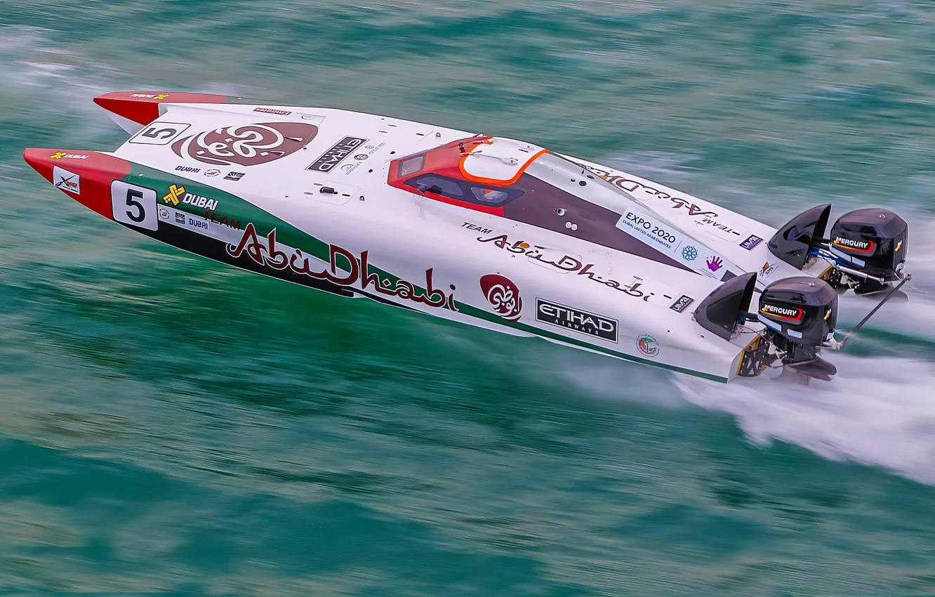 Photo wallpaper race, boat, speed