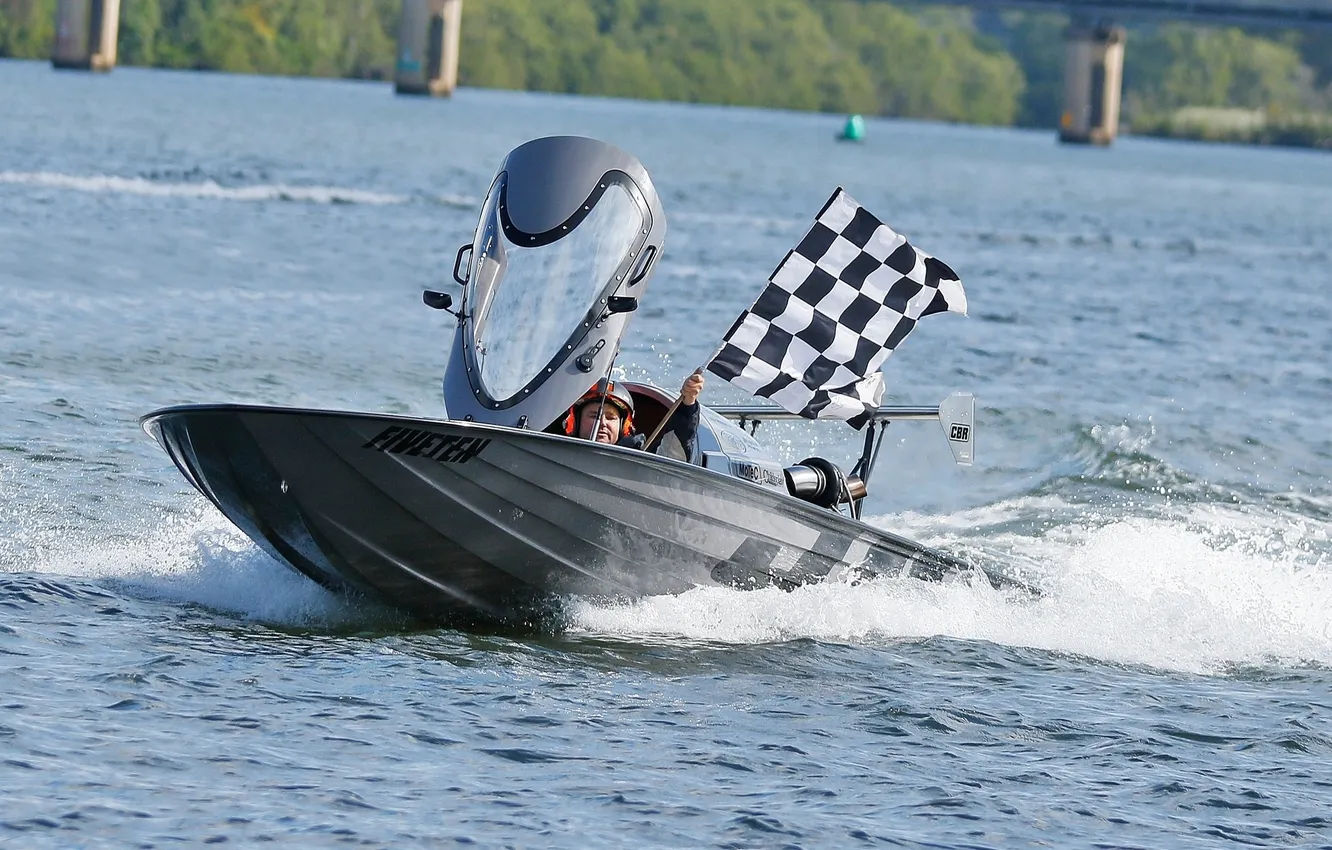 Photo wallpaper race, boat, speed