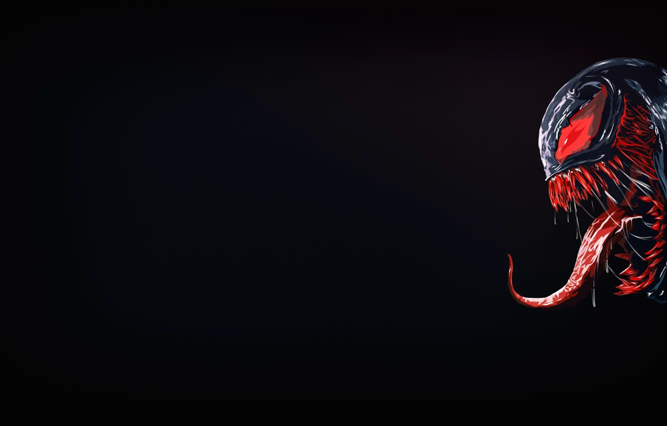 Photo wallpaper language, style, background, minimalism, teeth, art, mouth, fangs