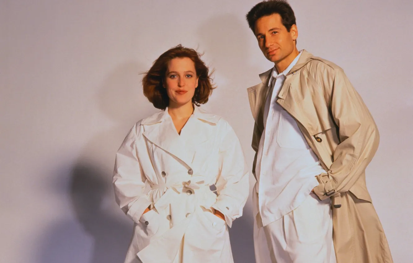 Photo wallpaper the series, The X-Files, David Duchovny, Classified material, Gillian Anderson, Dana Scully, Fox Mulder
