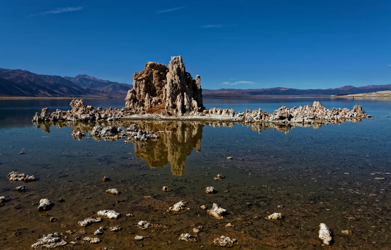 Photo wallpaper lake, CA, USA, Mono Lake