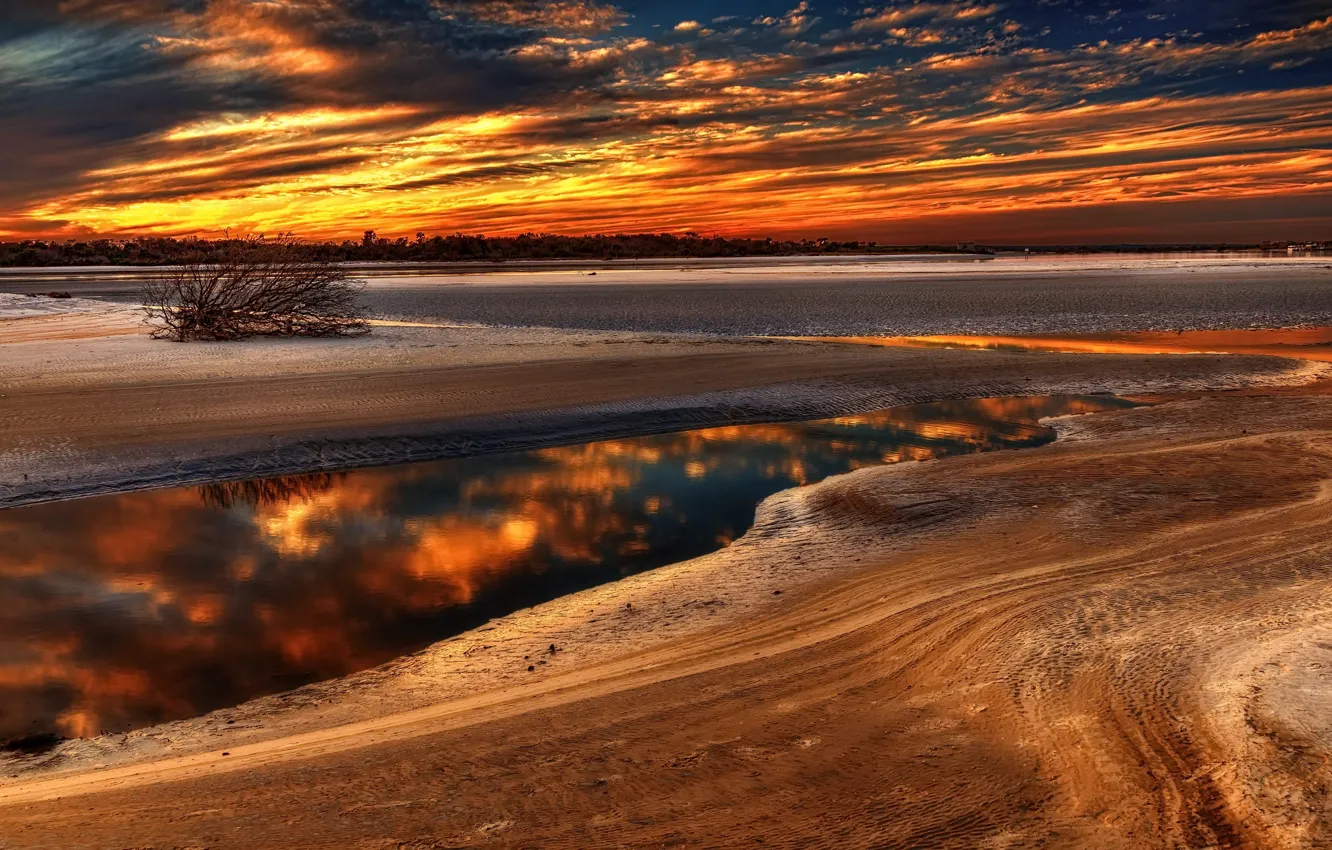 Photo wallpaper sunset, nature, Florida, St Augustine