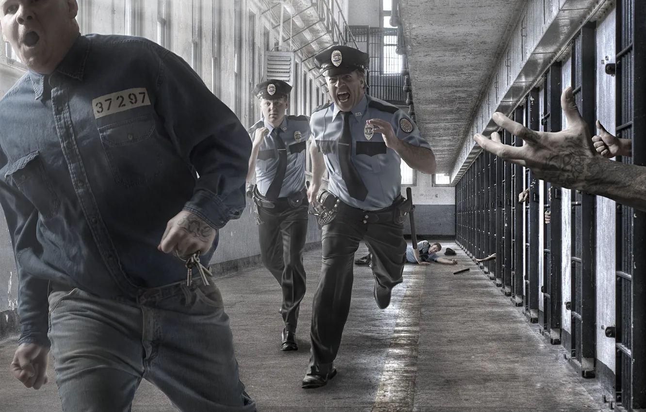 Photo wallpaper key, prison, police, prisoner