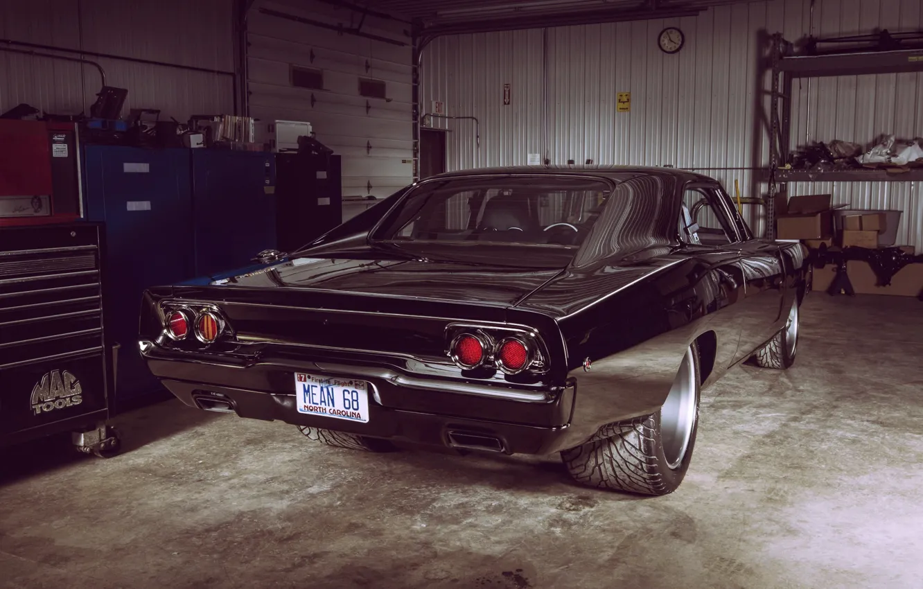 Photo wallpaper Dodge, Ass, Charger, Tuning, Muscle car, Garage