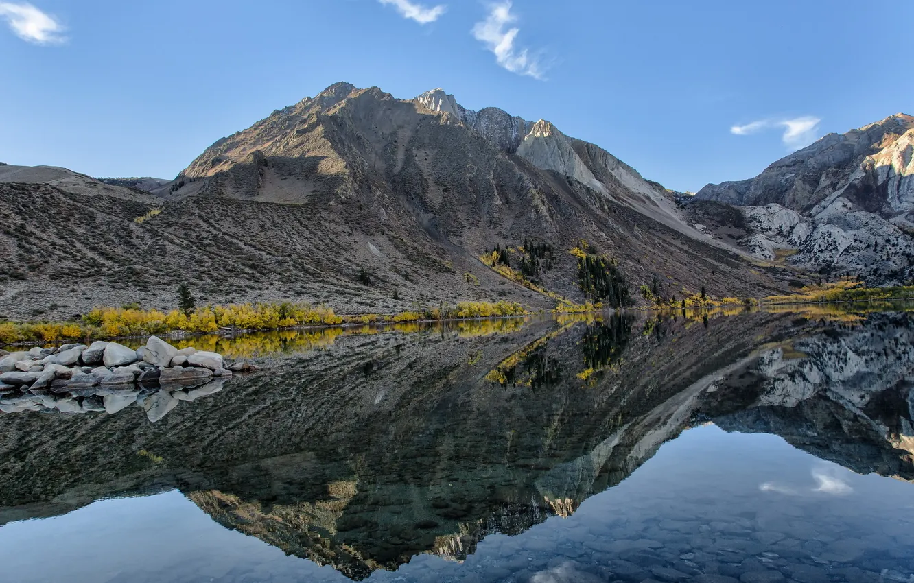 Photo wallpaper landscape, mountains, lake
