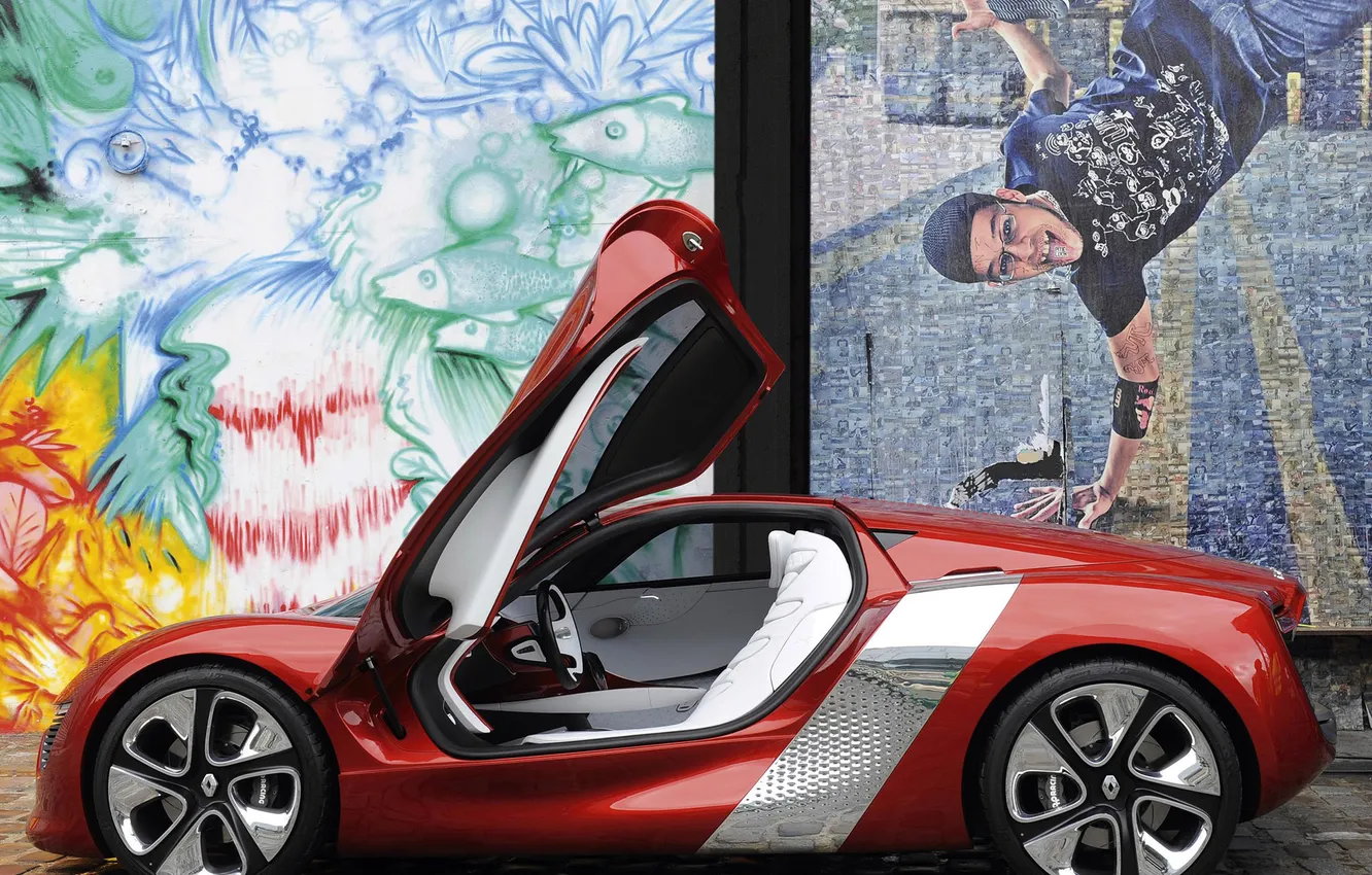 Photo wallpaper car, machine, auto, Concept, the door, salon, flip, disks.