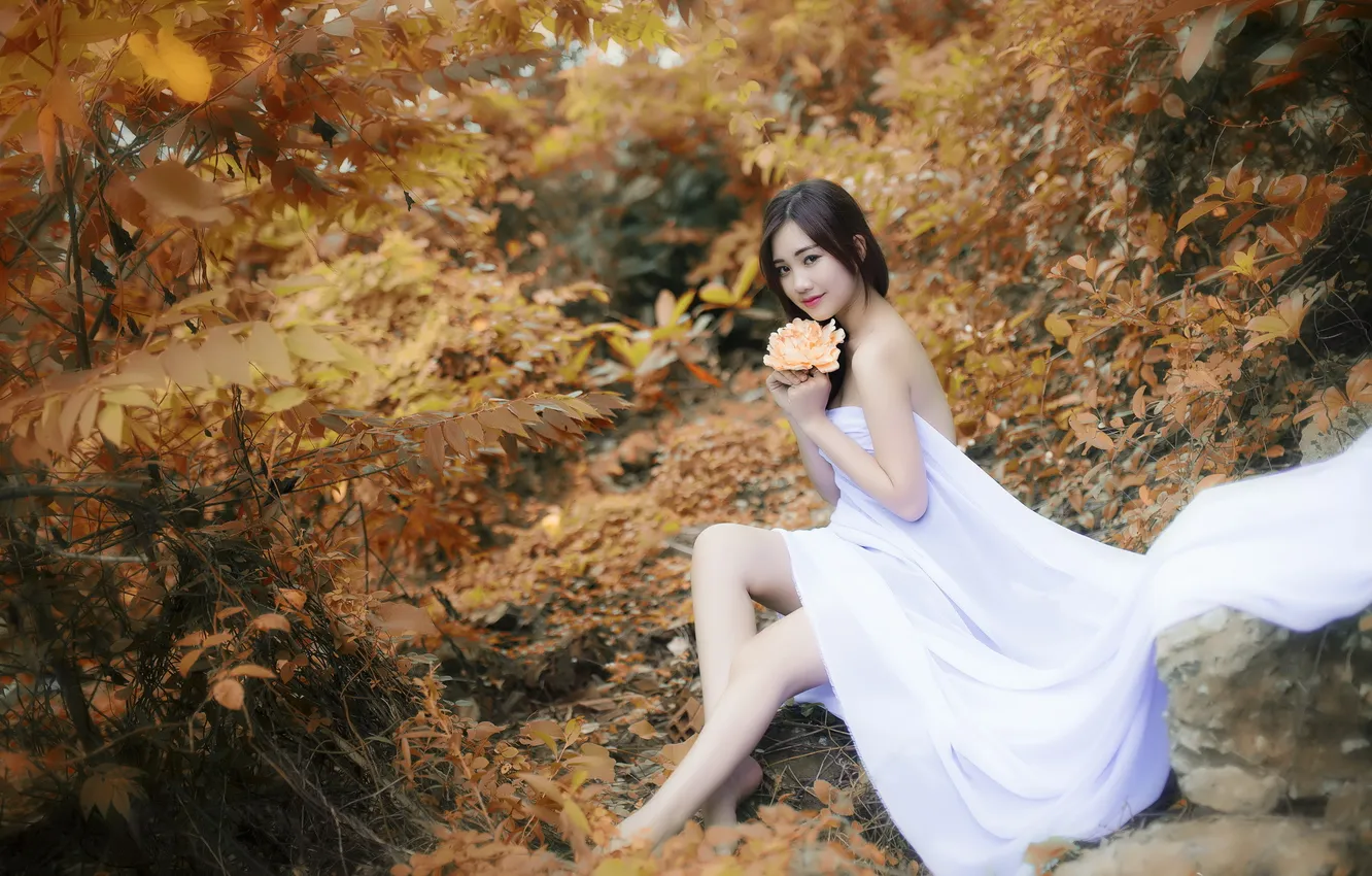 Photo wallpaper nature, model, Trang Nguyen