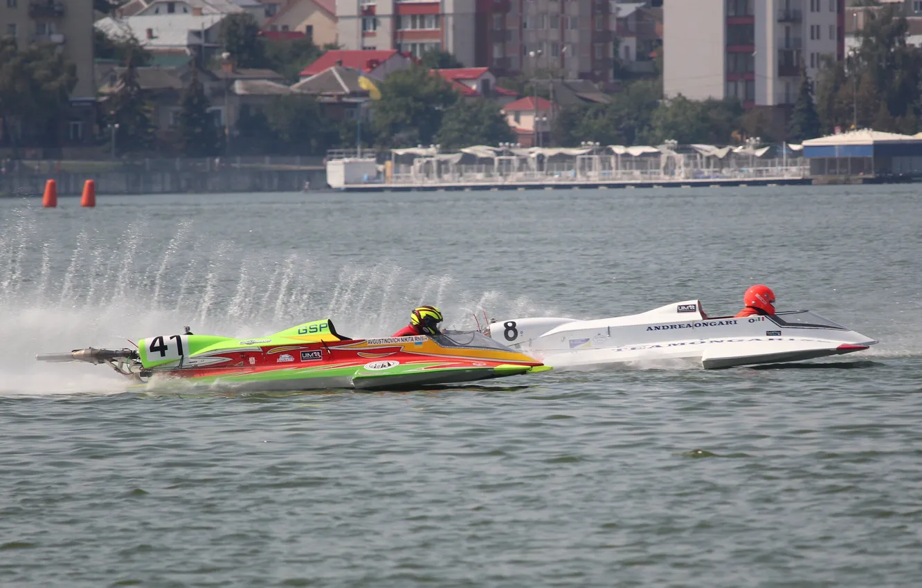 Photo wallpaper race, boat, speed