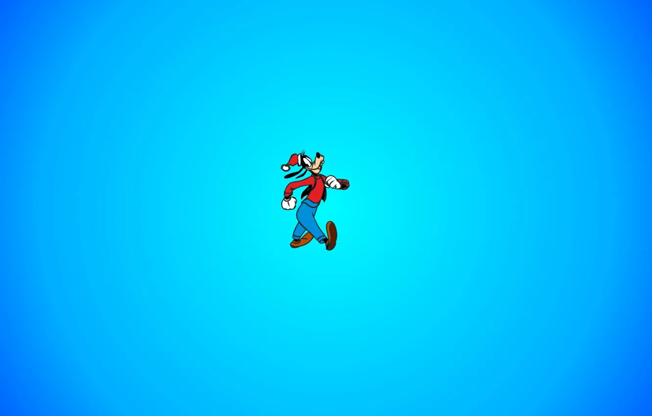 Photo wallpaper cartoon, new year, minimalism, Goofy