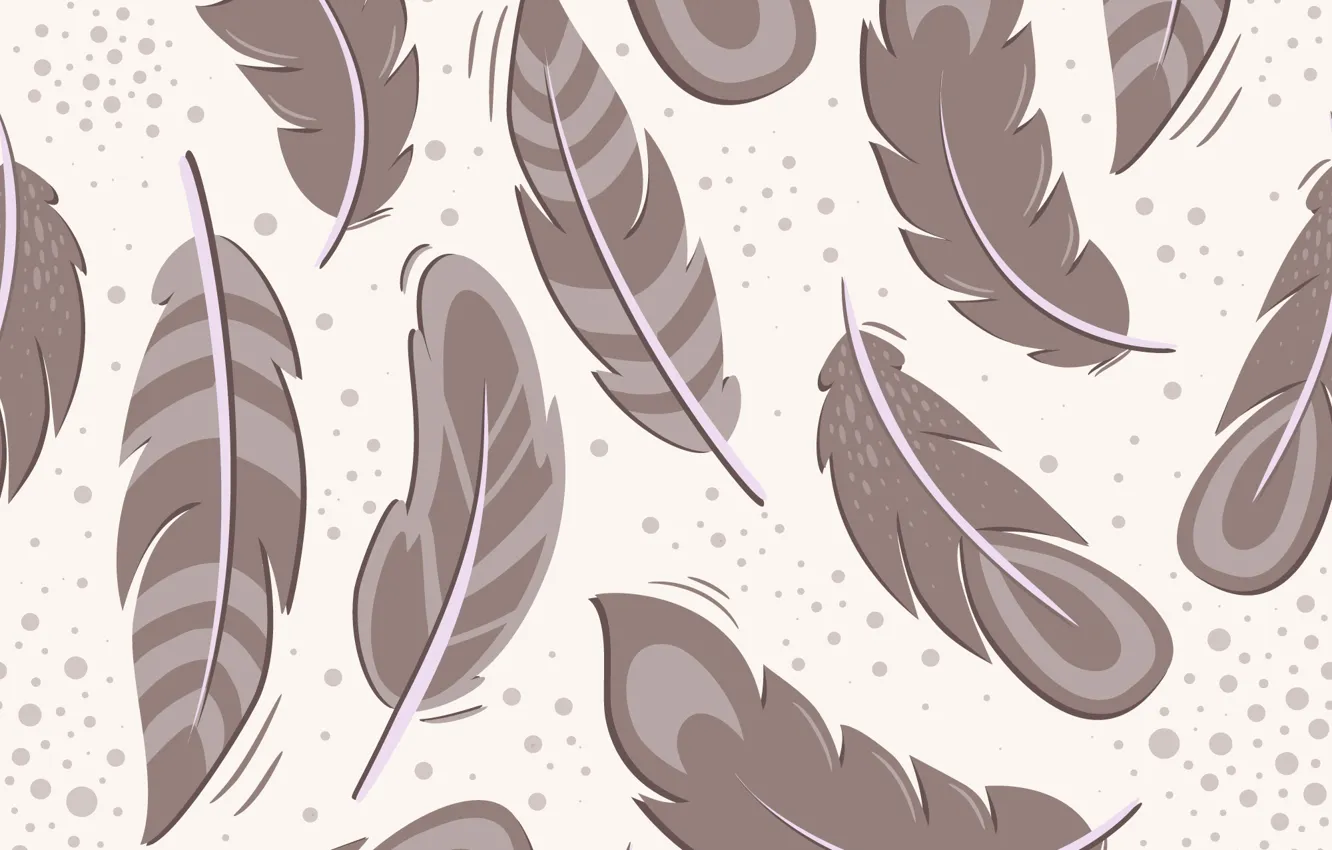 Photo wallpaper background, texture, feathers, beige